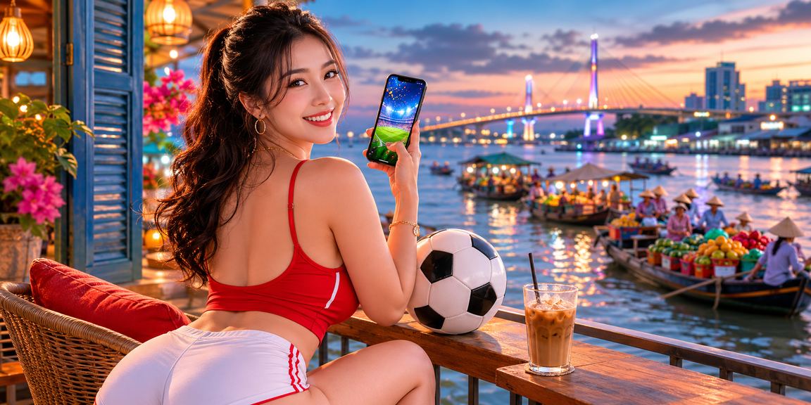 Người hâm mộ xem cá cược bóng đá tại Cần Thơ với ly cà phê Việt Nam