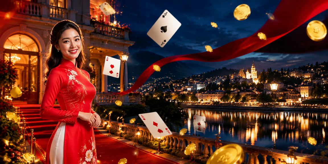 Người phụ nữ mặc áo dài chơi bài tại Đà Lạt trong không gian yên bình