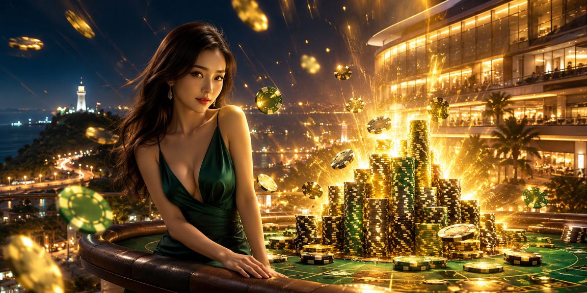 Không gian giải trí casino hiện đại tại Việt Nam với ánh đèn rực rỡ